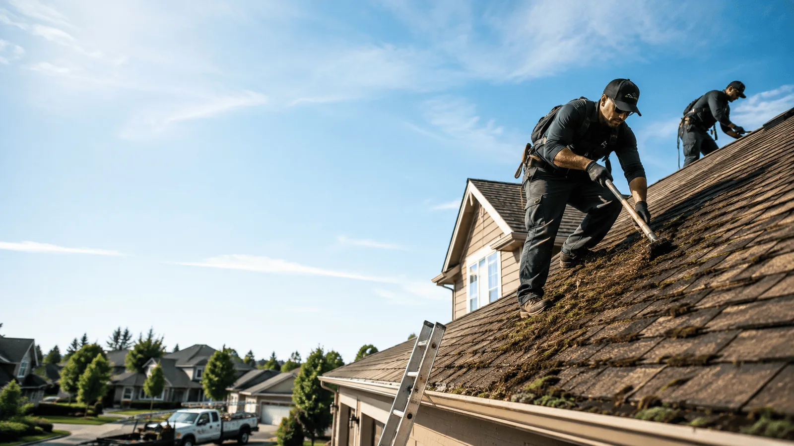 Roof Moss Removal in Hooppole, IL near me